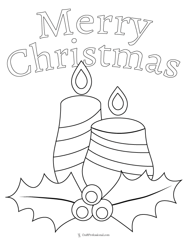 Christmas Box Coloring and Craft Page