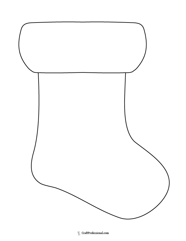 26 Christmas stocking clipart pages for easy craft & coloring fun for the  holidays, at