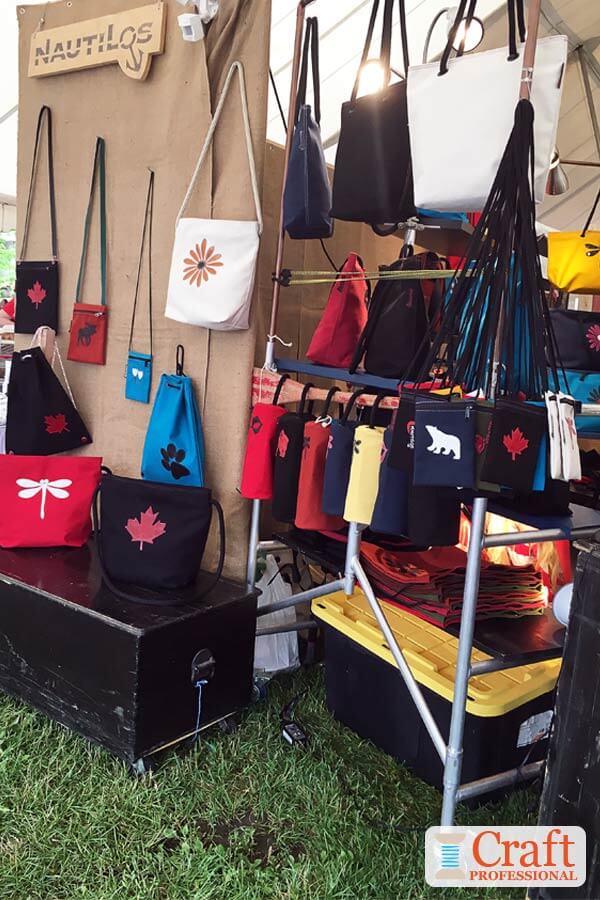Booths sales tote bags