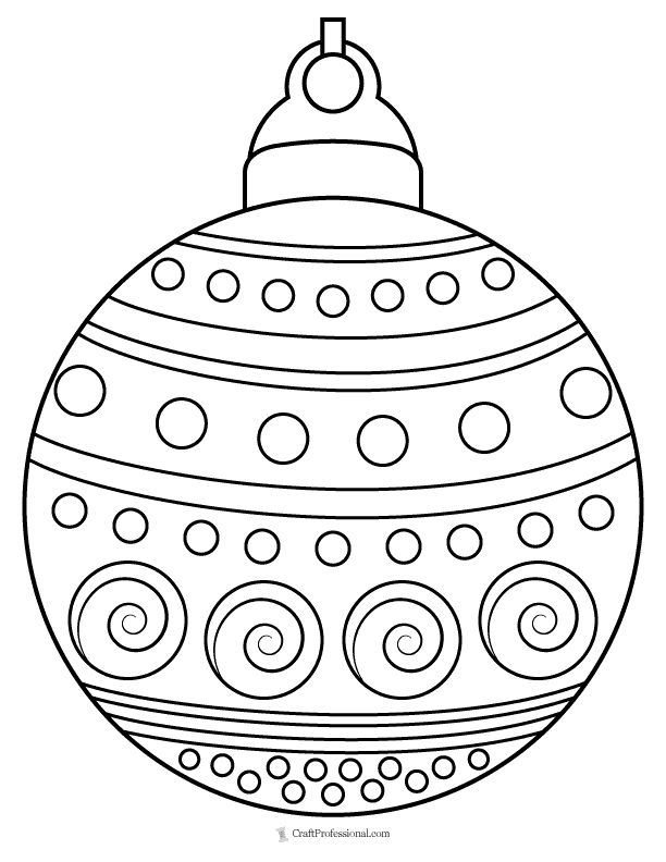 26 Christmas Ornament Coloring Pages