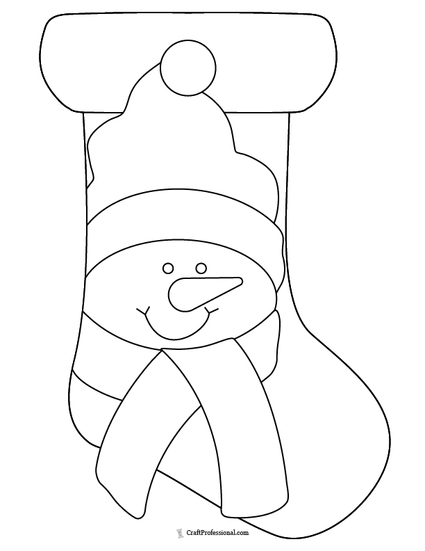 Christmas Stocking Coloring Pages To Print