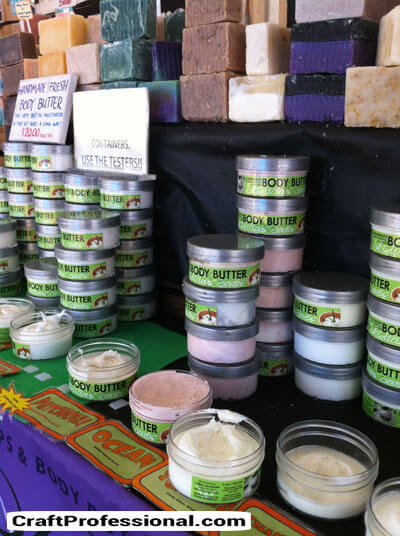 Body butter and soap booth