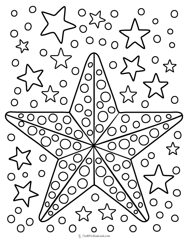 23 Christmas Star Coloring Pages