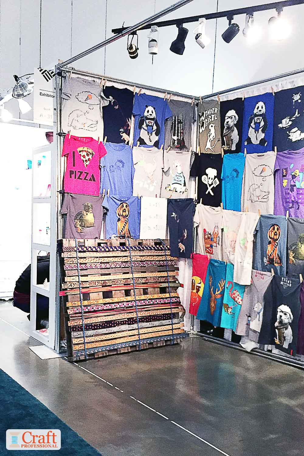 Shirt Display Booth at Santos Long blog
