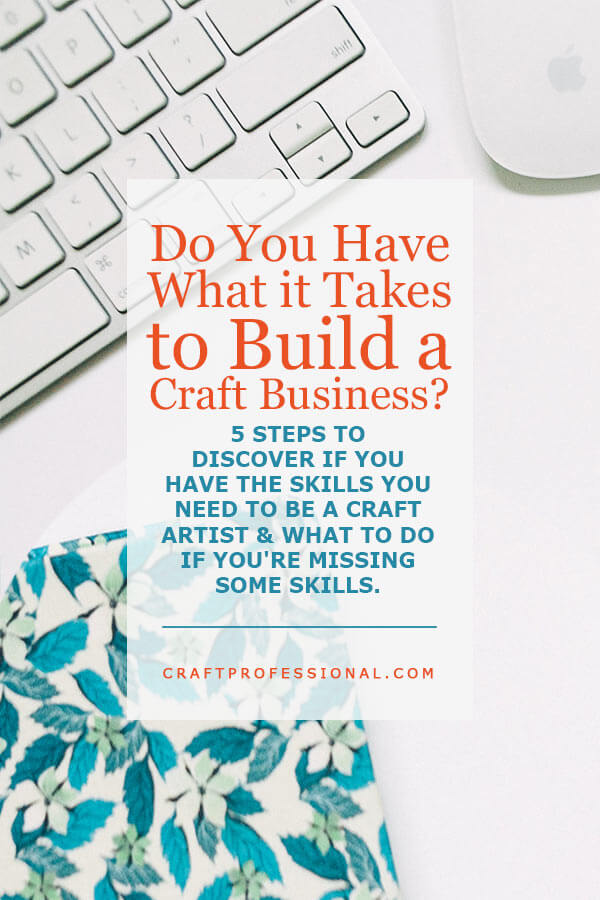 White computer keyboard on desktop. Text - Do you have what it takes to build a craft business? White computer keyboard on desktop. Text - Do you have what it takes to build a craft business?
