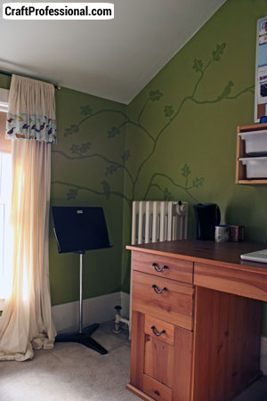 Tree silhouette mural Tree silhouette mural